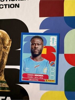 Panini FIFA World Cup 2026 Chancel Mbemba DR Congo Sticker COD 6 Blue Parallel